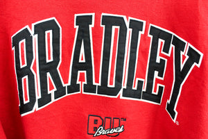 Bradley University Braves Embroidered Crewneck