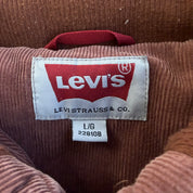 Levi's Quilt Lined Corduroy Zip Up Work Jacket - L