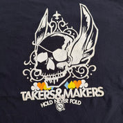 J- Vintage Y2K Rocawear Takers & Makers Text & Graphic Tee - L (fits XL)
