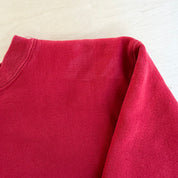 J- Vintage 80s Champion Reverse Weave Made In USA Embroidered Logo  Red Crewneck - L