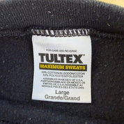 Vintage Tultex Alaska Wolf Animal Print Graphic Crewneck - L