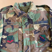 J- Vintage '84 U.S. Air Force M81 Woodland M65 Field Jacket - M