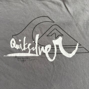 J- Vintage Y2K Quicksilver Logo & Text Graphic Ringer Tee - XL