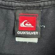 J- Vintage Y2K Quicksilver Logo & Text Graphic Tee - L