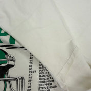 J- Vintage '89 Saskatchewan Roughriders CFL Grey Cup Champions Roster Graphic Single Stitch Tee - L