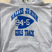 J- Vintage 90s Champion Reverse Weave Girls Track Made In USA Hoodie - L
