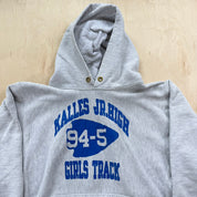 J- Vintage 90s Champion Reverse Weave Girls Track Made In USA Hoodie - L