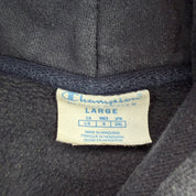 J- Vintage Champion Reverse Weave Embroidered Logo Hoodie - L