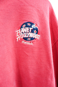 Vintage 91' Planet Hollywood Honolulu Embroidered Crewneck