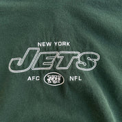 J- Vintage New York Jets NFL Embroidered Graphic Text & Logo Hoodie - 2XL