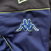 J- Vintage Kappa Embroidered Sleeve Logo & Text Zip Up Track Jacket - XL