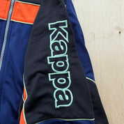 J- Vintage Kappa Embroidered Sleeve Logo & Text Zip Up Track Jacket - XL