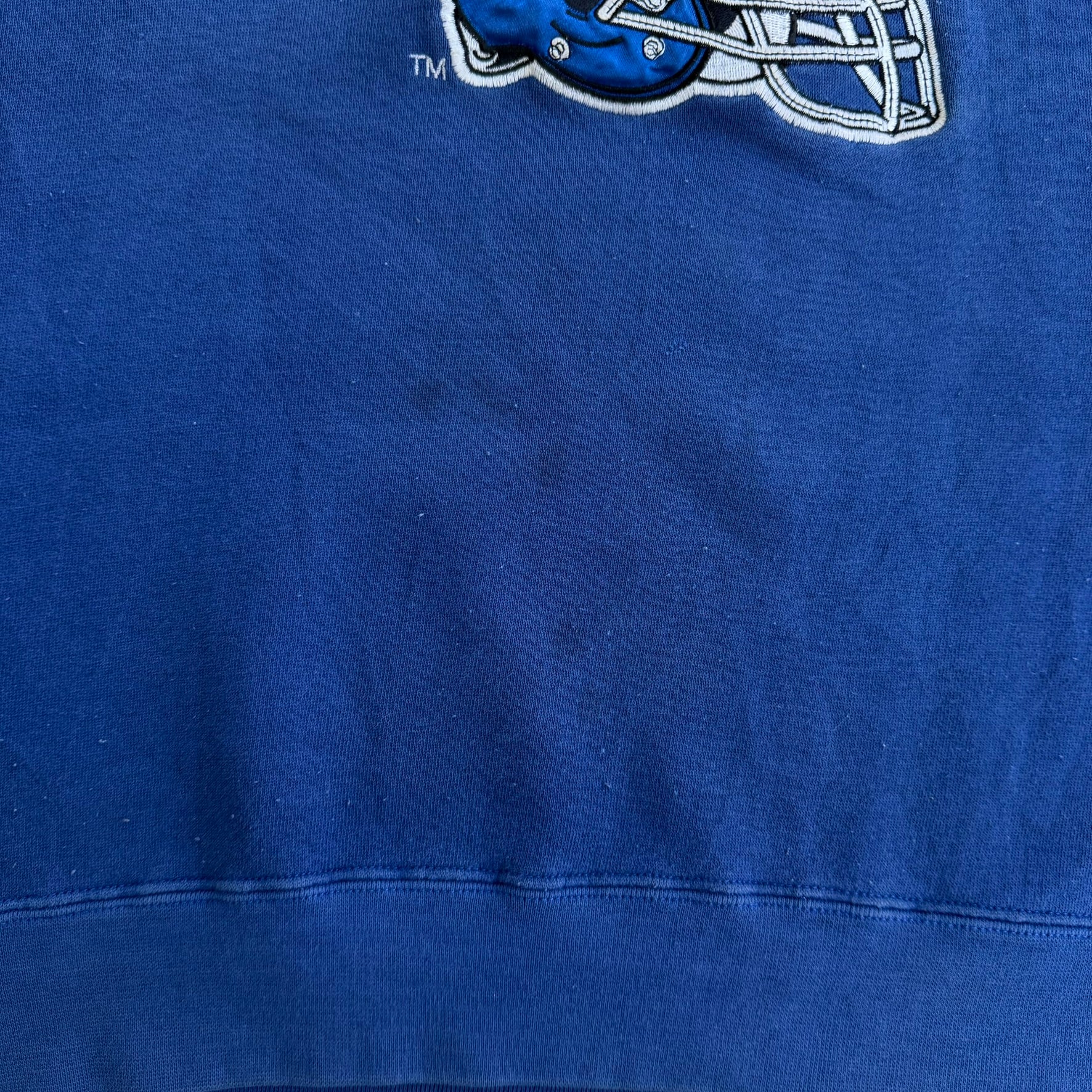 J- Vintage New York Giants NFL Starter Embroidered Graphic Text & Logo Crewneck - L