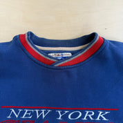 J- Vintage New York Giants NFL Starter Embroidered Graphic Text & Logo Crewneck - L