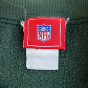 J- Vintage Green Bay Packers NFL Embroidered Graphic Text & Logo Crewneck - L