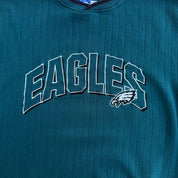 J- Vintage Philadelphia Eagles NFL Starter Embroidered Text & Logo Crewneck - XL