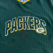 J- Vintage Green Bay Packers NFL Starter Embroidered Logo & Text Crewneck - XL