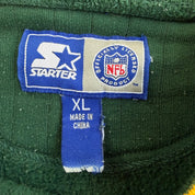 J- Vintage Green Bay Packers NFL Starter Embroidered Logo & Text Crewneck - XL