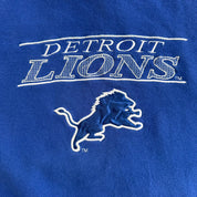 J- Vintage Detroit Lions NFL Starter Embroidered Logo & Text Crewneck - XL