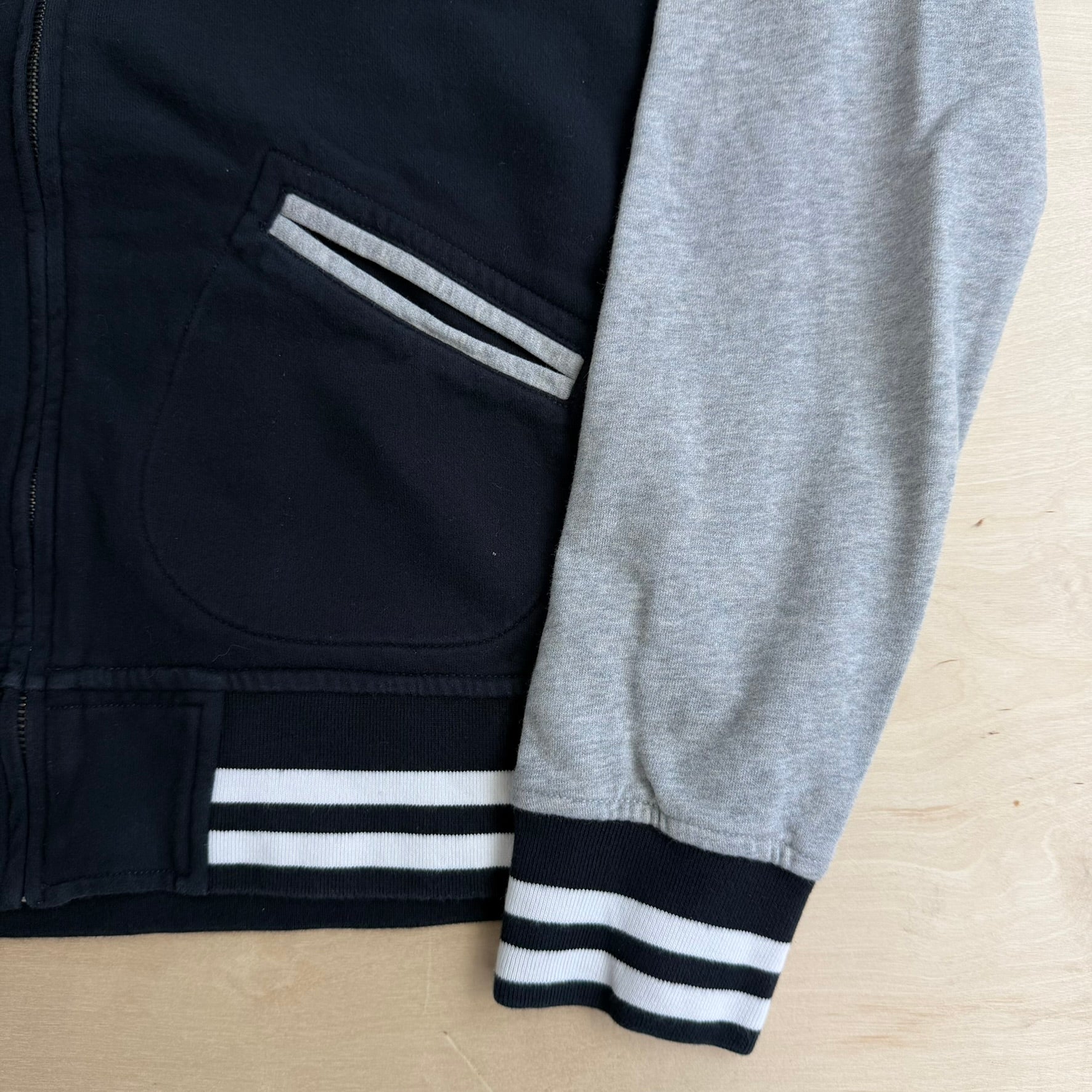 J- Vintage 90s Polo RL Embroidered Logo Zip Up Sweatshirt Track Jacket - L