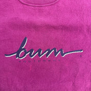 J- Vintage 90s Bum Equipment Text Logo Crewneck - L