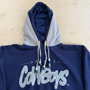 J- Vintage Dallas Cowboys NFL Starter Embroidered Logo & Text Graphic Hoodie - XL