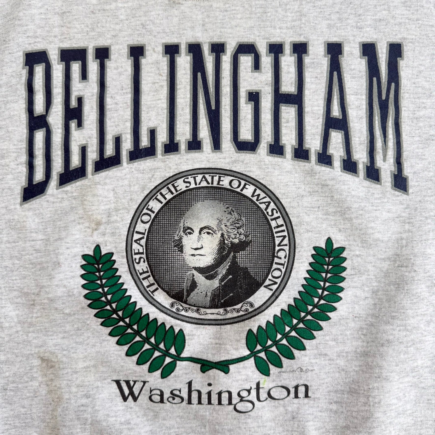 J- Vintage '87 The Seal Of George Washington Bellingham Washington Graphic Crewneck - XL
