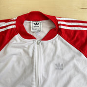 J- Vintage 90s Adidas Embroidered Logo Track Jacket - XL