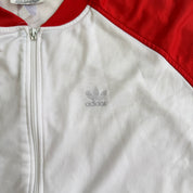J- Vintage 90s Adidas Embroidered Logo Track Jacket - XL
