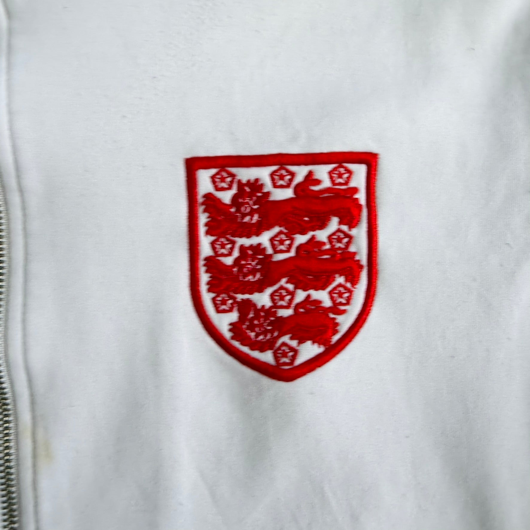 J- Vintage Umbro England Embroidered World Cup Winners 1986 Replica Track Jacket - L