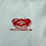 J- Vintage Umbro England Embroidered World Cup Winners 1986 Replica Track Jacket - L