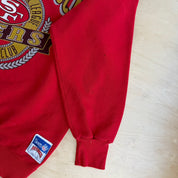 J- Vintage San Francisco 49ers NFL Nutmeg Logo Graphic Made In USA Crewneck - XL