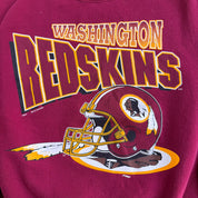 J- Vintage Washington Commanders NFL Logo & Text Graphic Made In Canada Crewneck - L