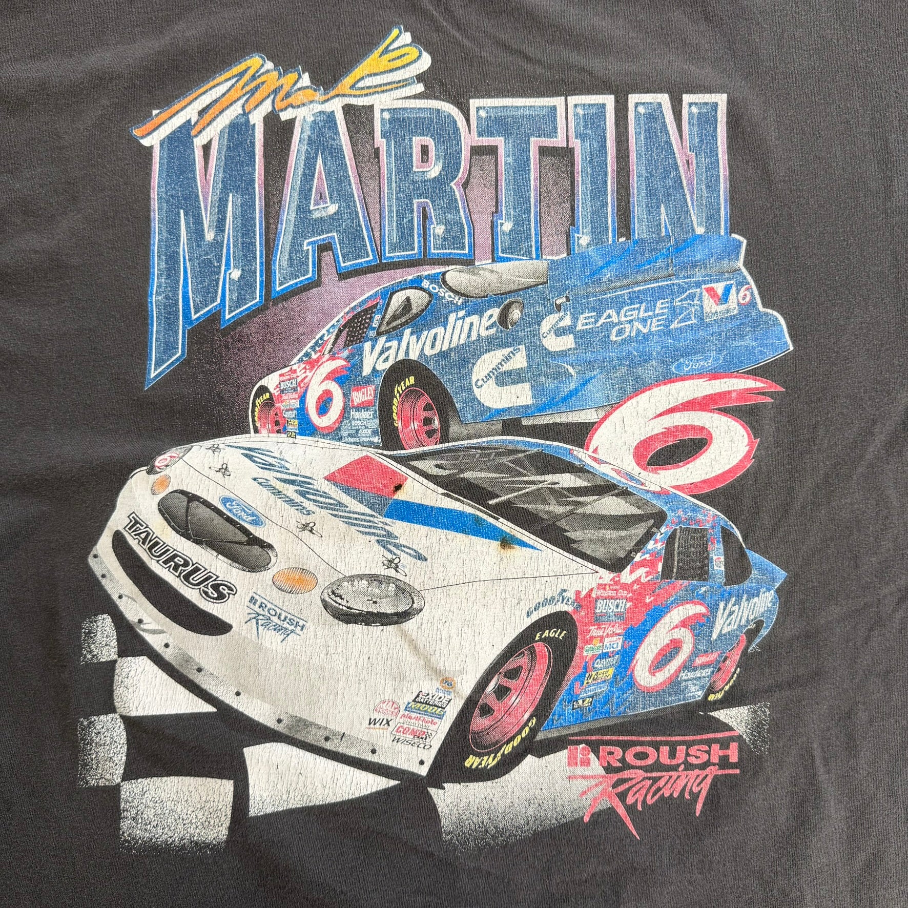 J- Vintage '99 Nascar Mark Martin Car Graphic Tee - XL