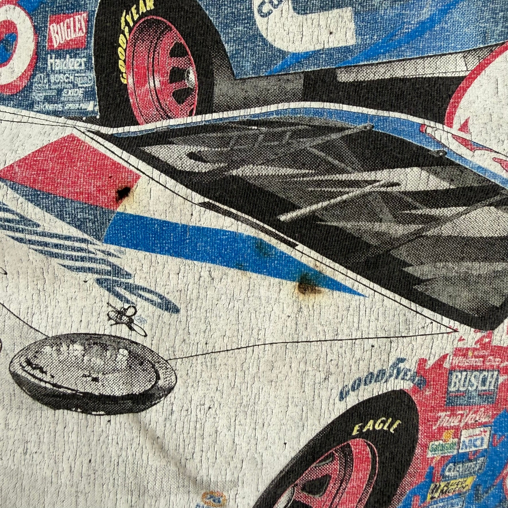 J- Vintage '99 Nascar Mark Martin Car Graphic Tee - XL