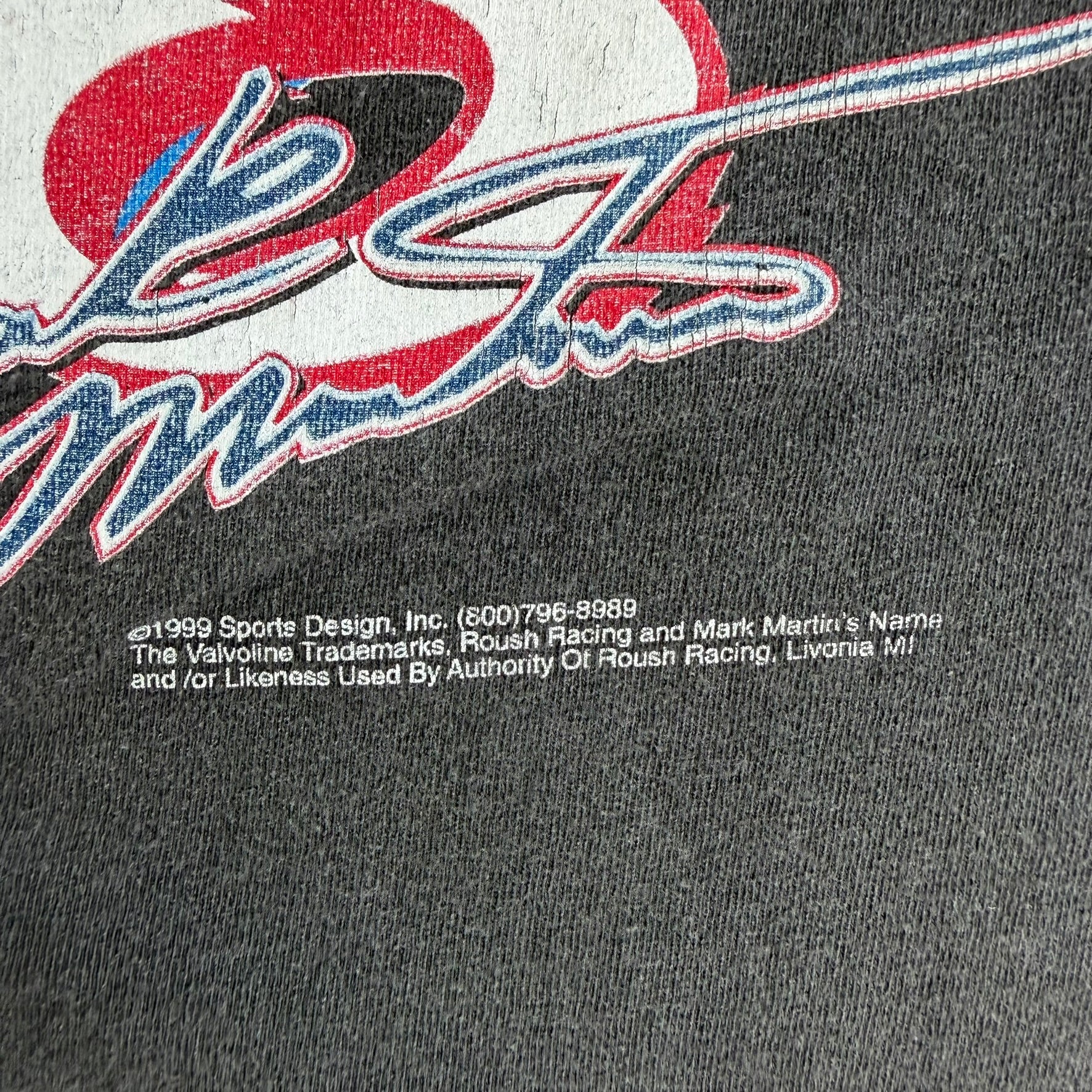 J- Vintage '99 Nascar Mark Martin Car Graphic Tee - XL