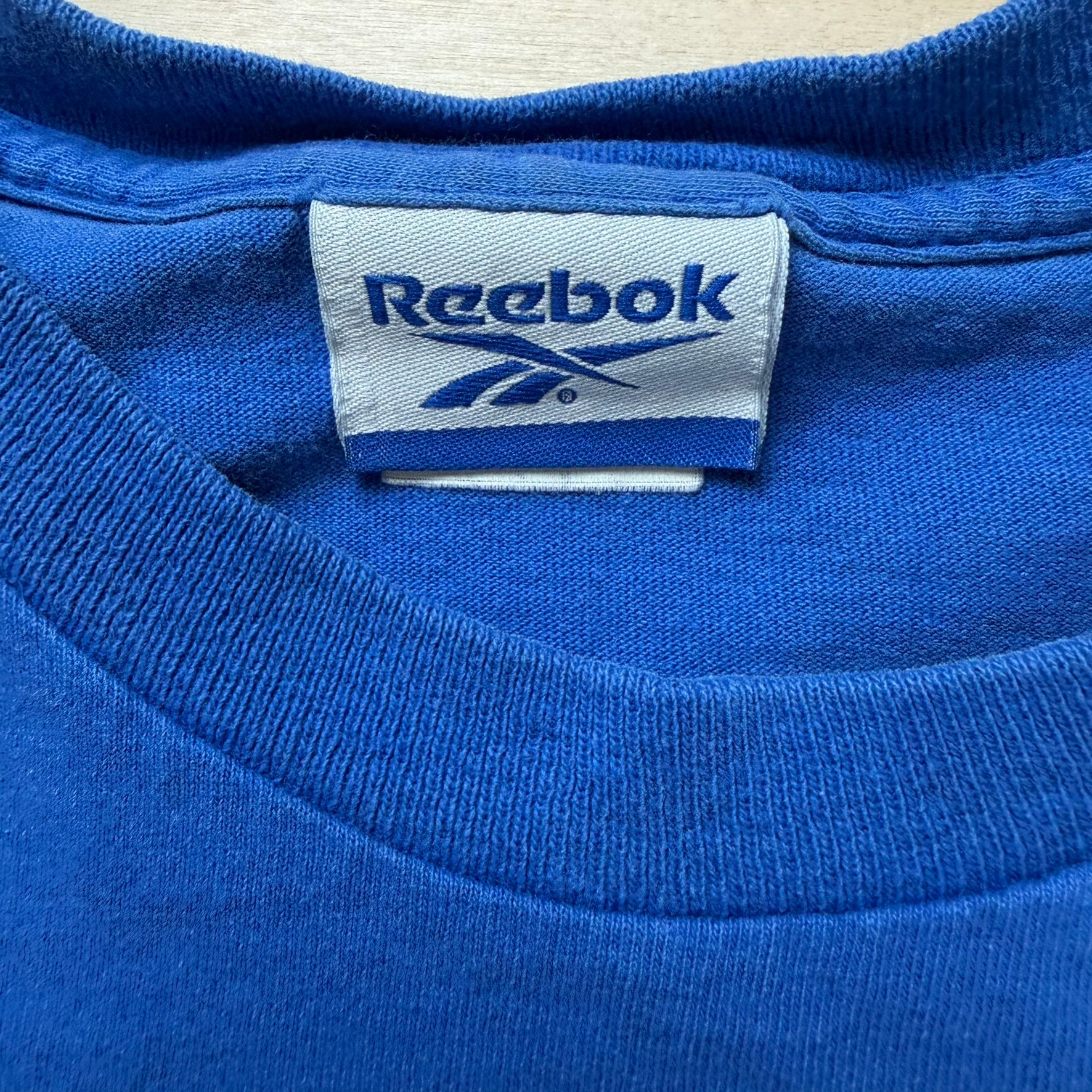 J- Vintage Reebok Athletic text & Graphic Tee - M