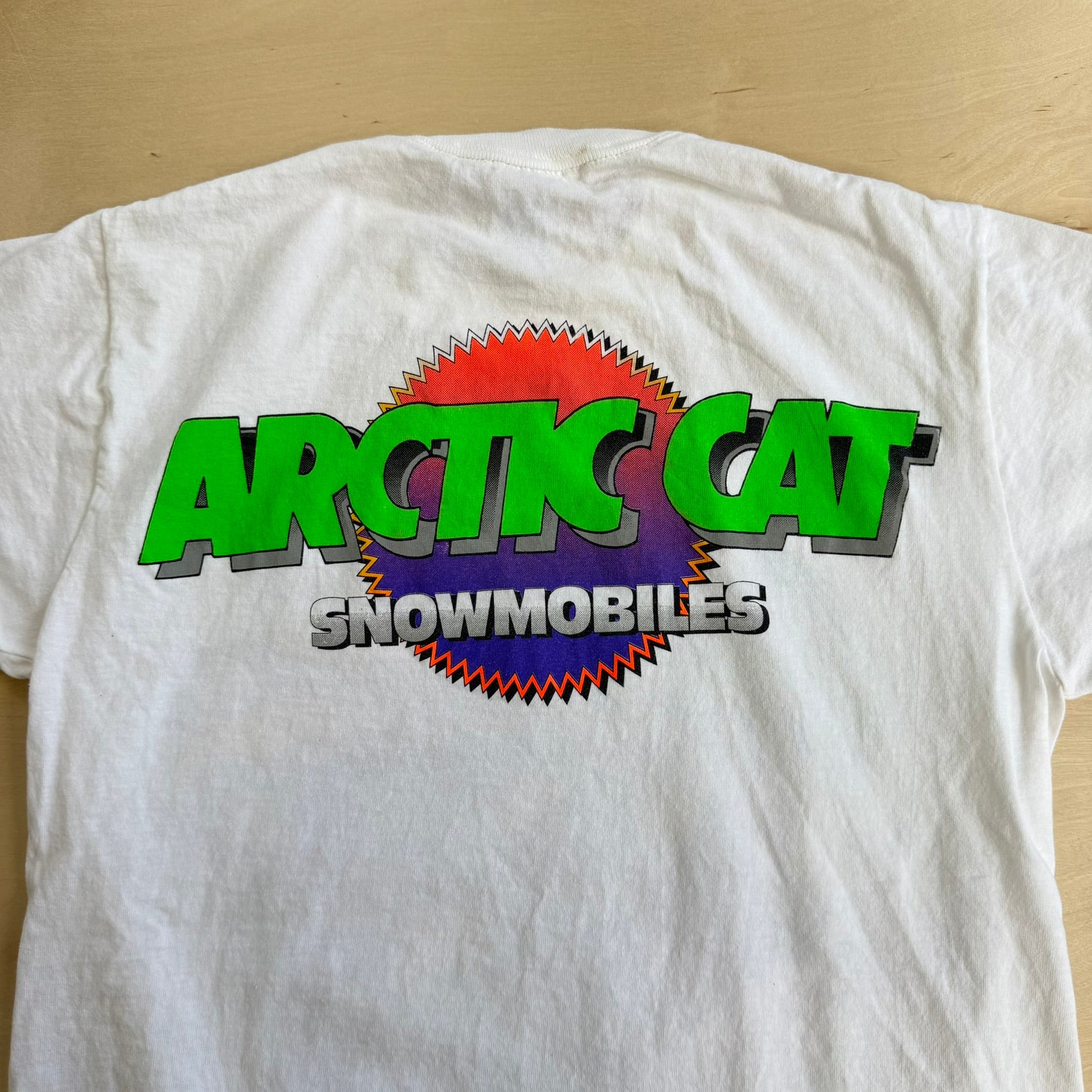 J- Vintage 90s Artic Cat Snowmobile Graphic Made In USA Single Stitch Tee - M