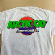 J- Vintage 90s Artic Cat Snowmobile Graphic Made In USA Single Stitch Tee - M
