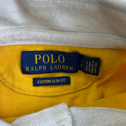 J- Vintage 2010s Polo RL Text & Embroidered Patch Rugby Shirt - L