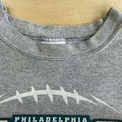 J- Vintage Philadelphia Eagles NFL Text & Logo Graphic Crewneck - XL