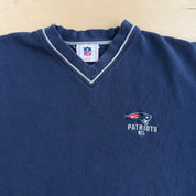 J- Vintage New England Patriots NFL Embroidered Logo Graphic Crewneck - XL
