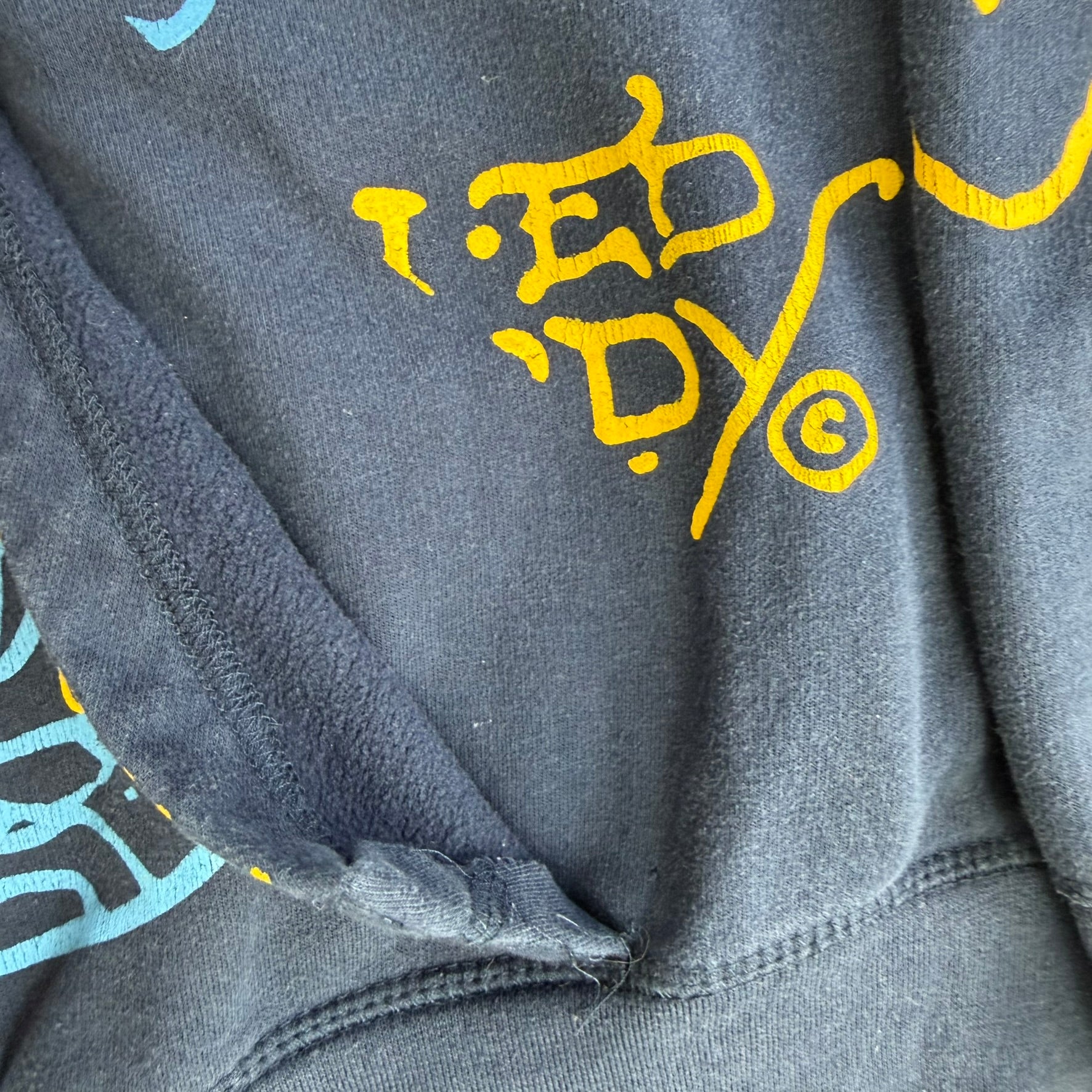 J- Vintage Ed Hardy New York Snake & Panther & Dog With Crown Jumbo Print Zip Up Hoodie - 2XL