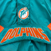 J- Vintage 90s Miami Dolphins NFL Starter Anorak Pullover Winter Jacket - XL