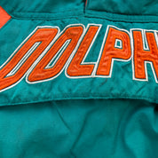 J- Vintage 90s Miami Dolphins NFL Starter Anorak Pullover Winter Jacket - XL
