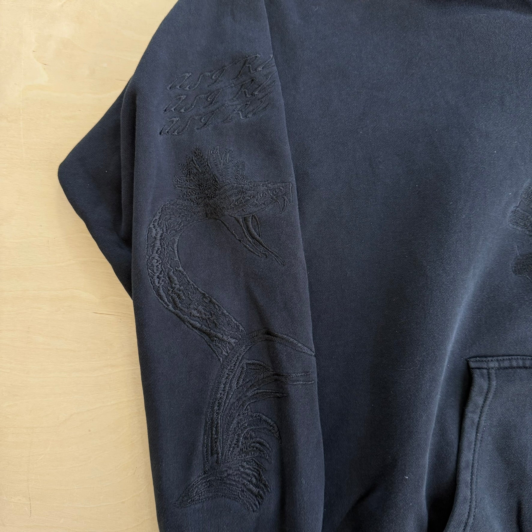 J- Vintage Diesel The Future Is Here Now Embroidered Swirl Hoodie - L