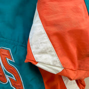 J- Vintage 90s Miami Dolphins NFL Starter Anorak Pullover Winter Jacket - XL