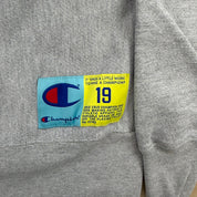 J- Vintage Champion Reverse Weave Embroidered Chenille Text Crewneck - M