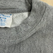 J- Vintage Champion Reverse Weave Embroidered Chenille Text Crewneck - M