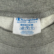 J- Vintage Champion Reverse Weave Embroidered Text Crewneck - M